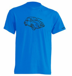 Tričko modré aqua s obrázkem VW BROUK