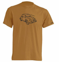 Tričko s obrázkem VW BROUK hnědé