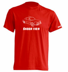 Tričko s obrázkem ŠKODA 110R  červená